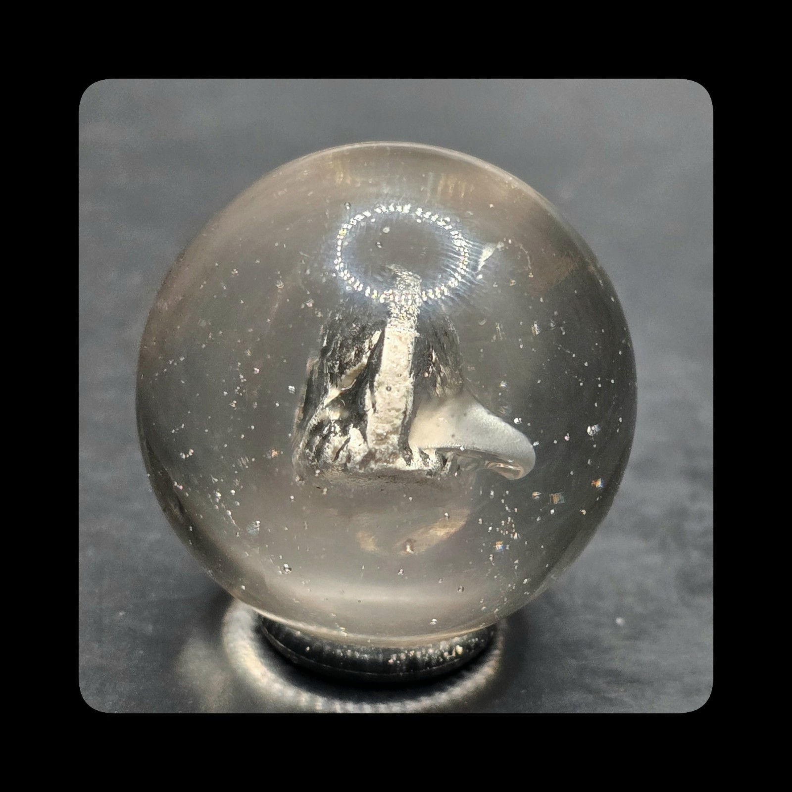 ~Mic’sMibs~ 1.09″ Faceted Detailed Boar Sulphide MINT 9.6
