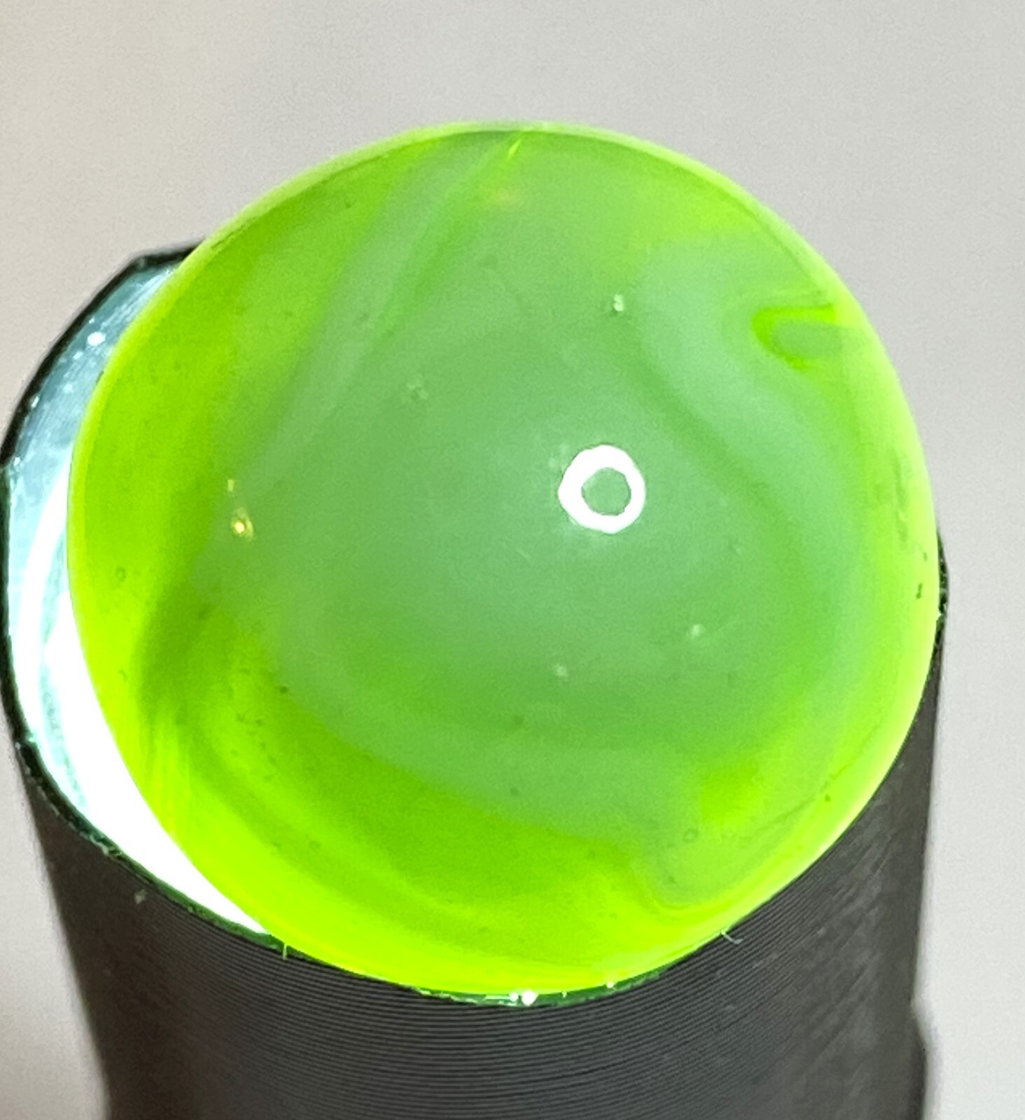 WV/ST. MARY’S/CHAMPION AGATE CLEAR BASE FLAME SWIRL BUBBLES NM+/- .61″ M258