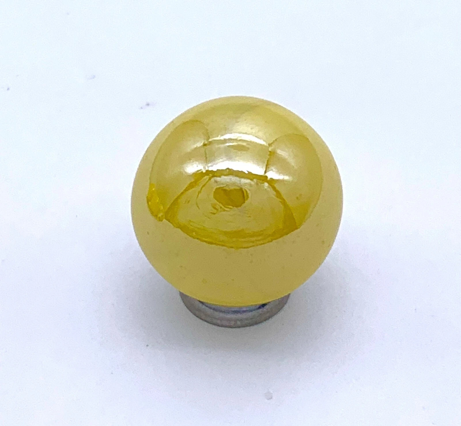 New for 2023! Iridescent Opal Yellow 16mm Glass Player Marbles 5/8″ Pk 5 Vacor