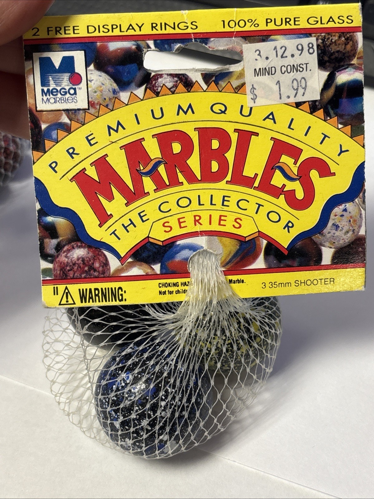 “GALAXIES” & “GALAXY” LOT OF 2* VACOR MEGA MARBLES Vintage 1990s 3-35mm & 24 16m