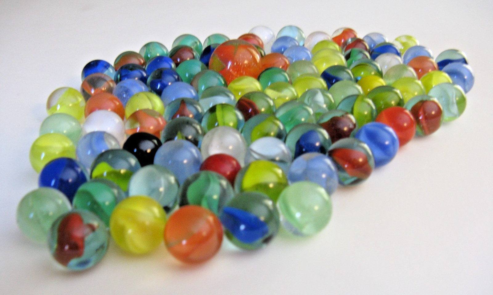 Lot Of Vintage Marbles – 91 Marbles – Most from the 1960’s