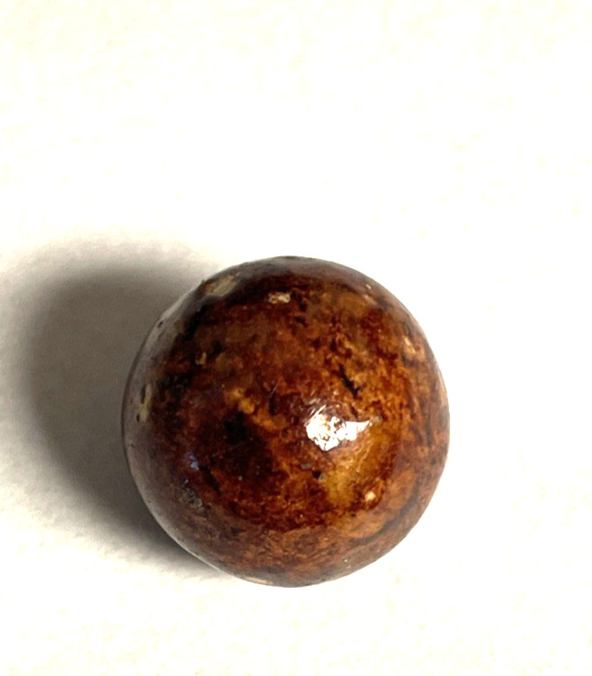 Vintage Antique Bennington Clay Marble – Brown