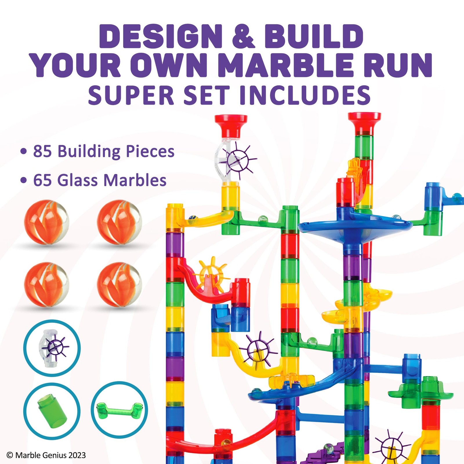 Marble Genius Run Super Set, STEM 26.4 x 34.8 x 17.3 cm, Set