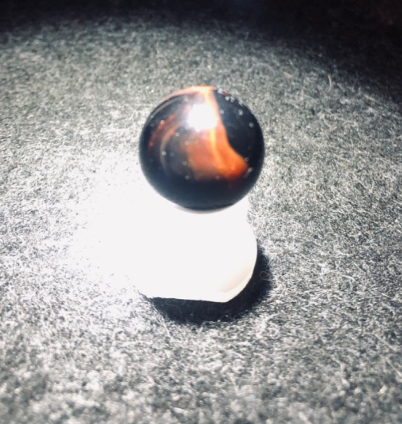🔥Estate Sale Vintage Transitional “Mist Lutz” Marble Size 5/8 in / .61 in🔥