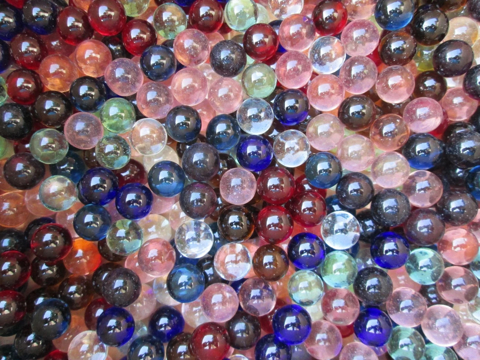 Marbles Bulk Marble King 1 LB Of 9/16 Inch Transparent Mix