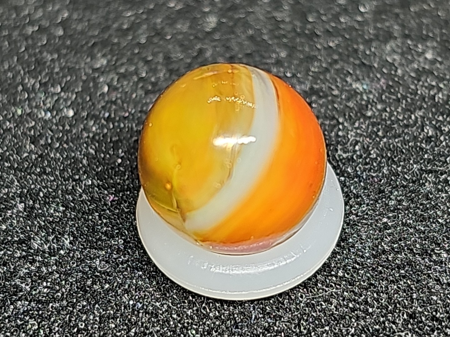 Vintage Pee Wee Marble King Opal Tiger Marble 13/32