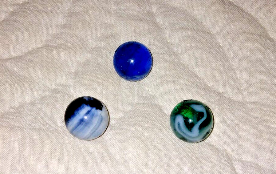 VINTAGE MARBLES ALOX ? CHRISTENSEN PELTIER PONTILS & TRANSITIONALS 5/8″? 30s 40s