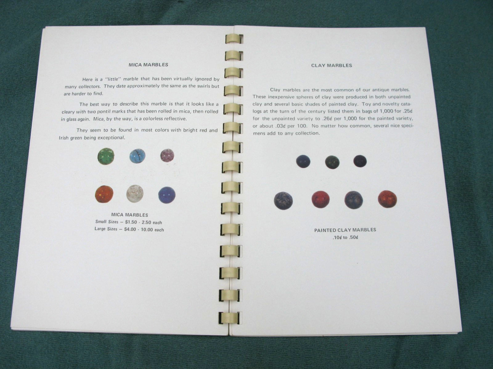 VERY RARE Book The Collector’s Encyclopedia Of Antique Marbles Clara Ingram 1972