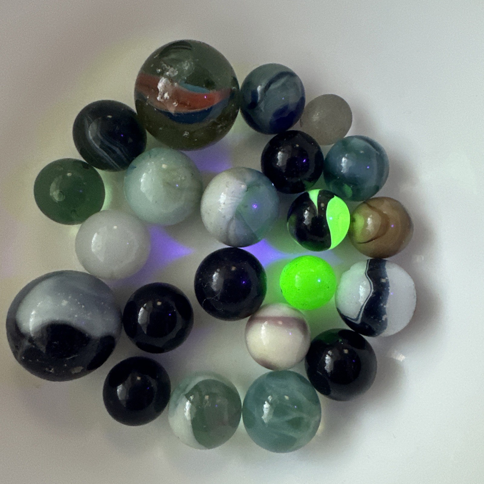 Vintage Marbles Lot#4 Of 140 1lb 10oz