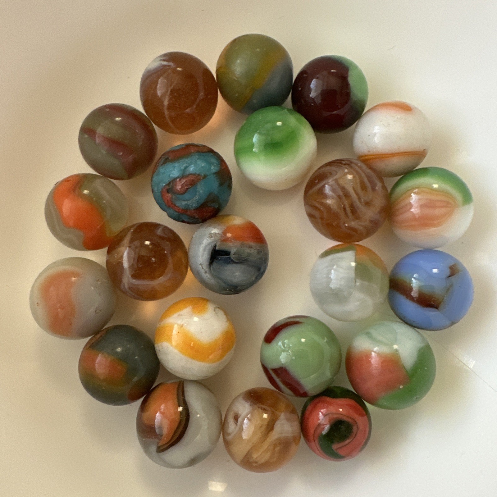Vintage Marbles Lot#4 Of 140 1lb 10oz