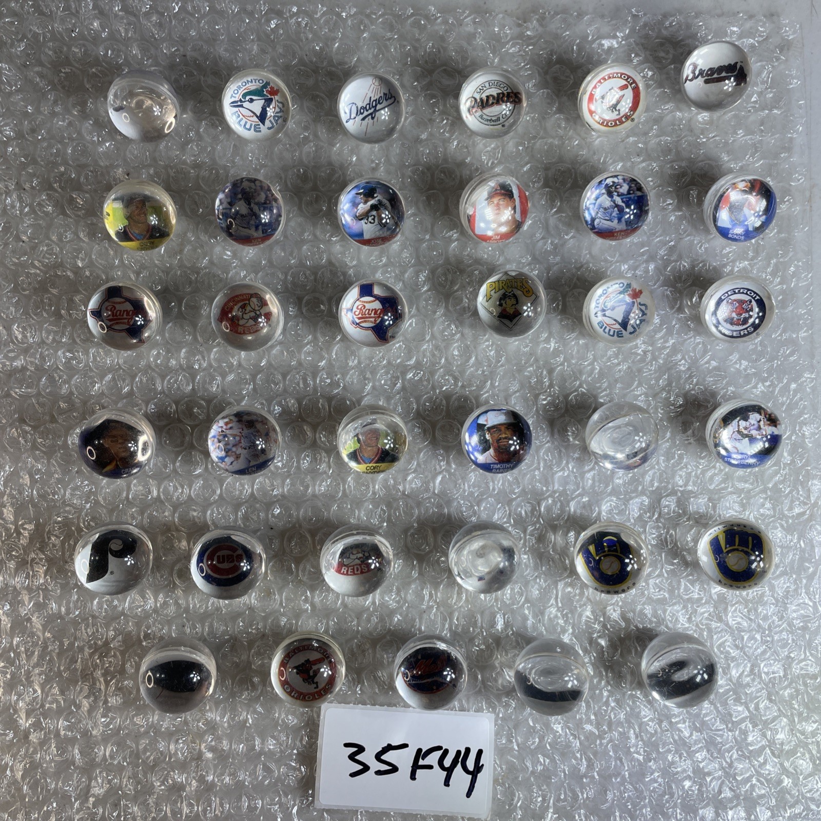 rare Super Star Major League Baseball Collectors Acrylic Marble Lot MLB 35F44