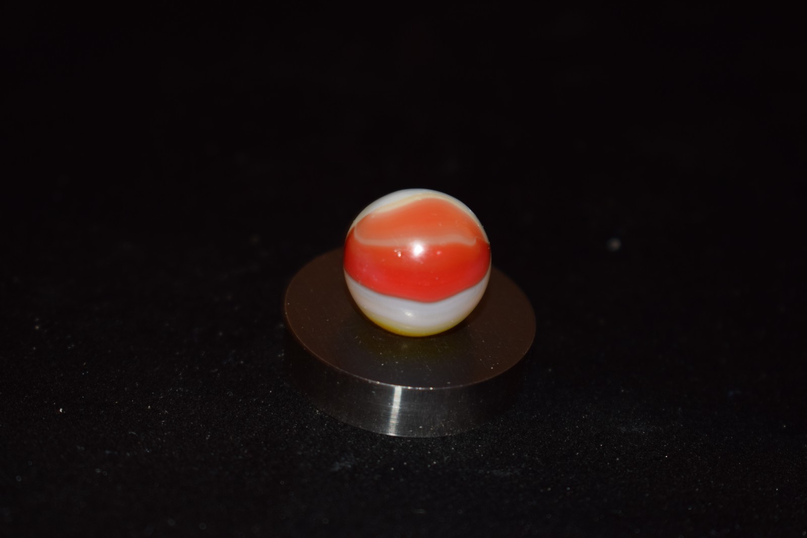 🧐👉Vintage Peltier Glass NRL Sunrise Translucent Marble .578″=37/64″ Mint