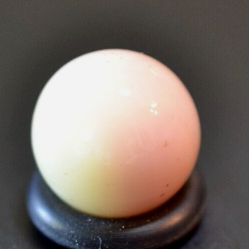 GLASS MARBLE/.594″-CRAZY BRIGHT BLACKLIGHT-PINK,CREAM URANIUM/WORLDWIDE SHIPPING