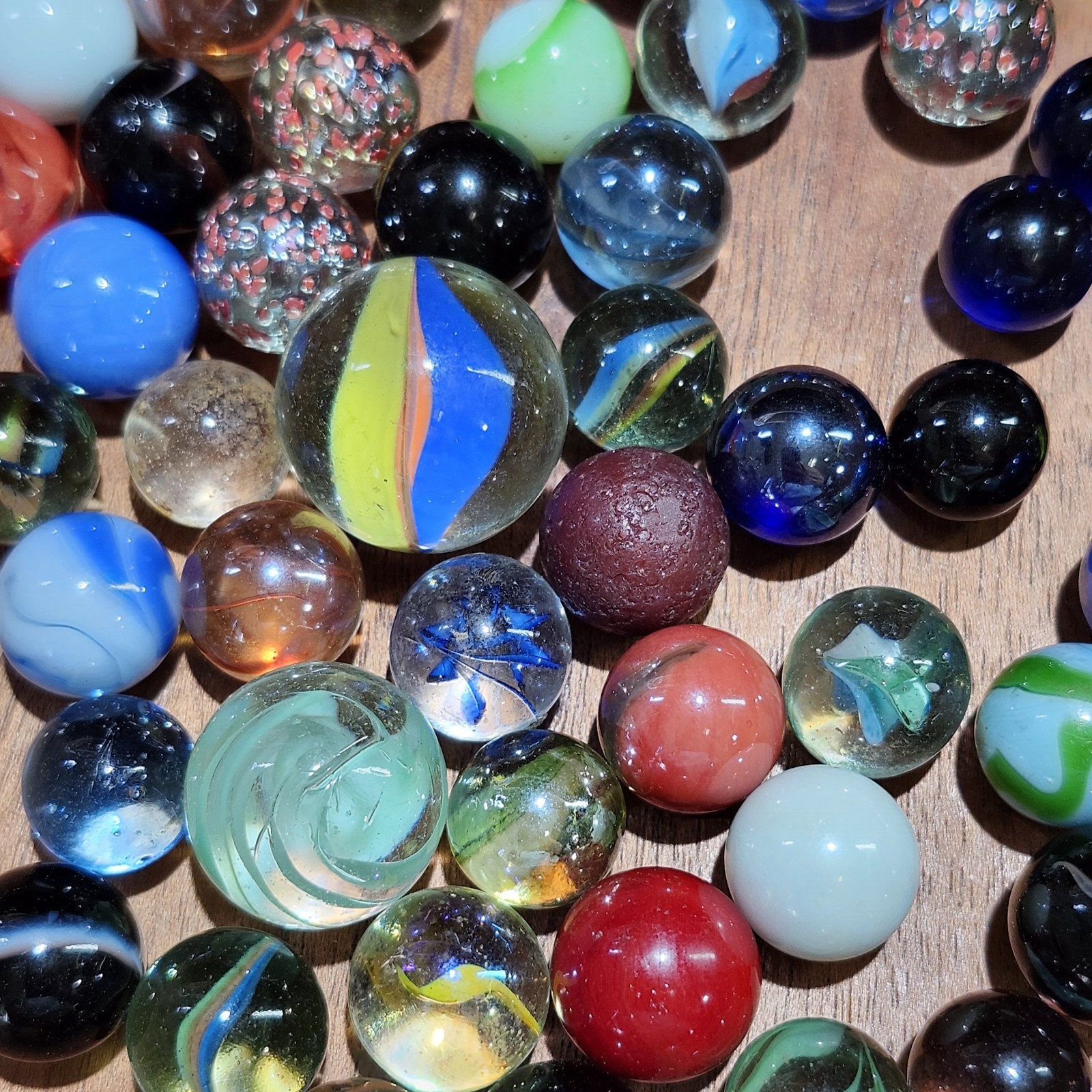 Jar of Marbles 200 Vintage Modern 3lbs