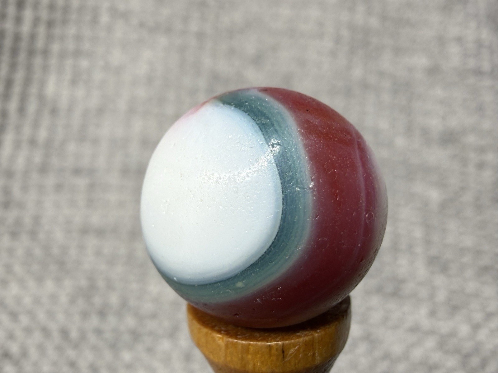 Akro Agate Multi Colored Corkscrew Marble .64” NM(-)