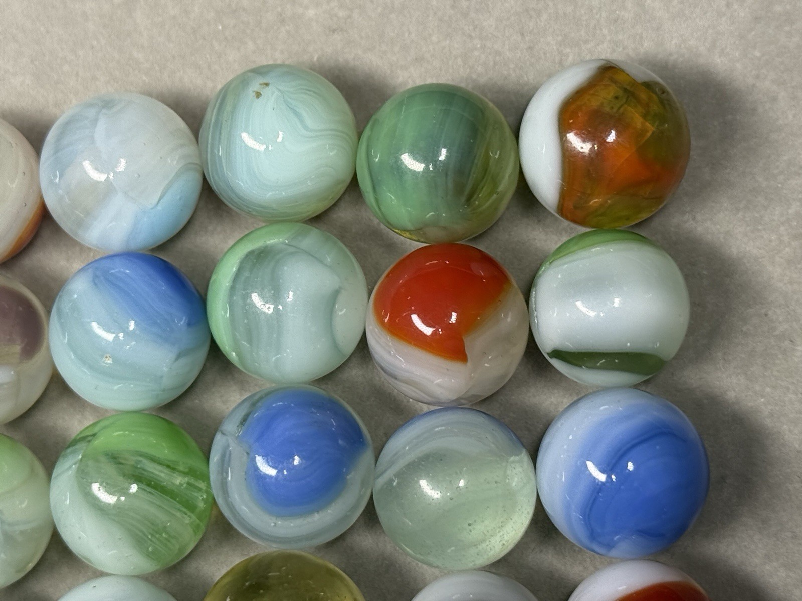 Lot Of 42 Vitro Agate Marbles 5/8” NM To NM(+)