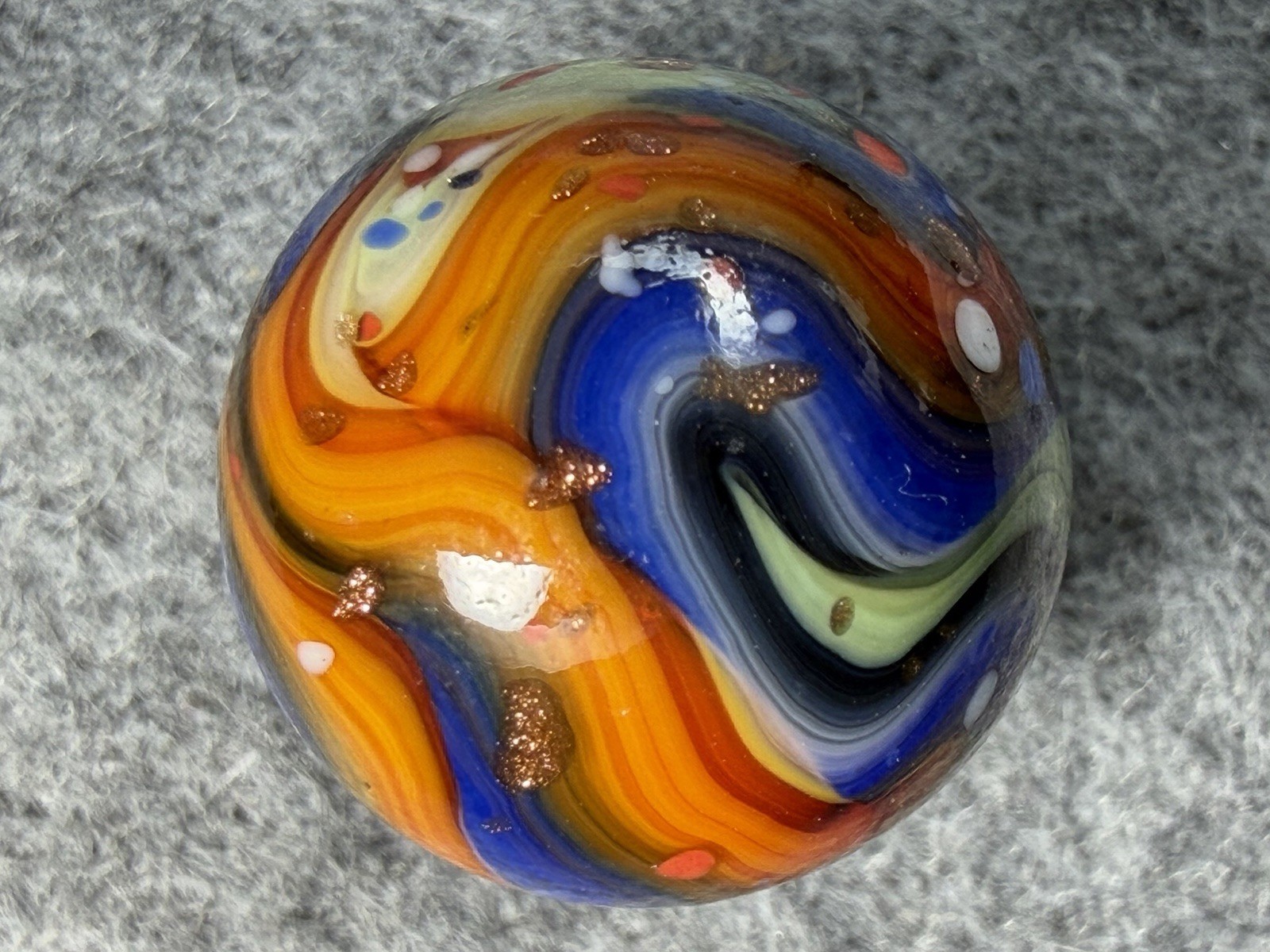 JABO Joker 4 Run Contract Marbles: Multi Color Confetti Swirl. .710