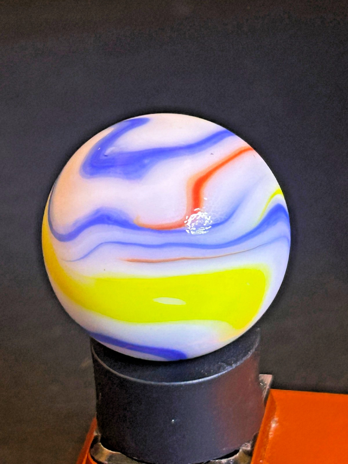 Christensen Agate CAC Swirl Marble Multi-Color Ribbons UV+ .96″ Sh24