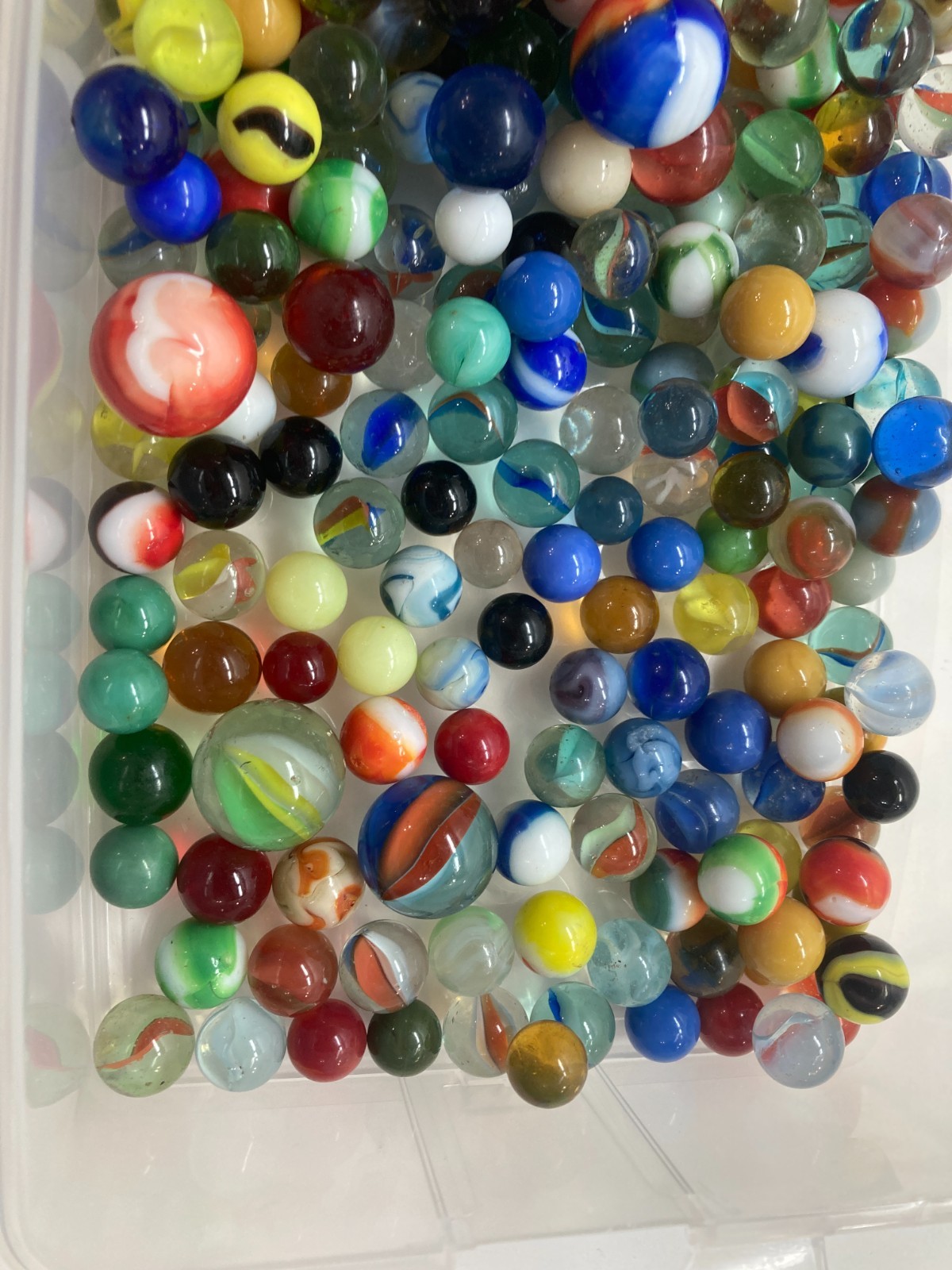 Vintage Glass Marble Collection mixed large lot estate 225 + pieces