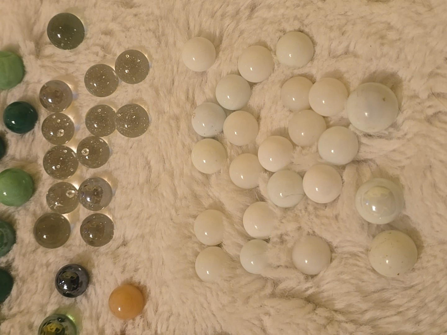 Mixed Lot Of 150+ Marbles Vintage Solid, Clear Comes Fast Shipping Blue Green