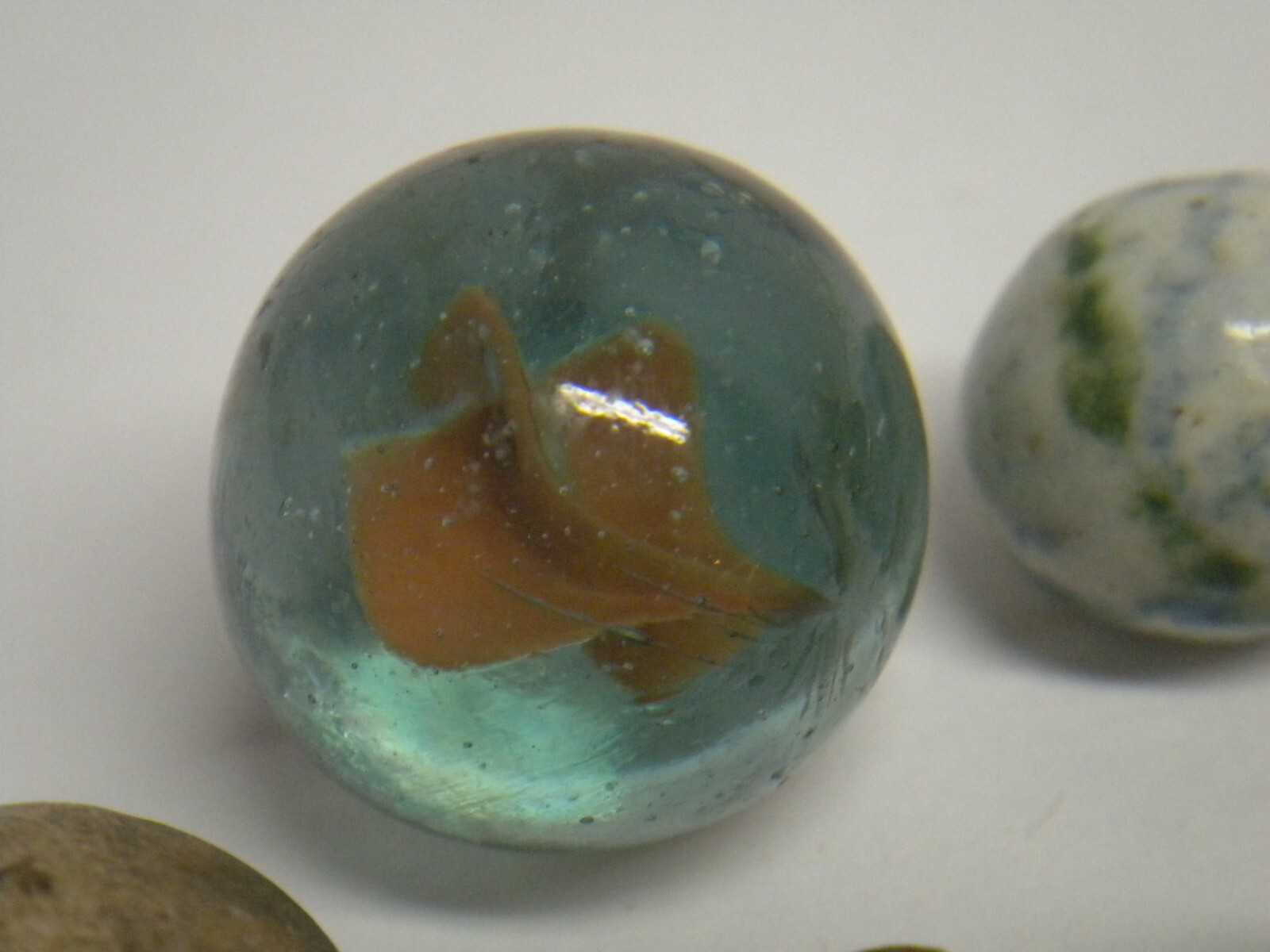 Vintage Antique Marble Collection Clay Glass ? Bennington ? FREE SHIPPING