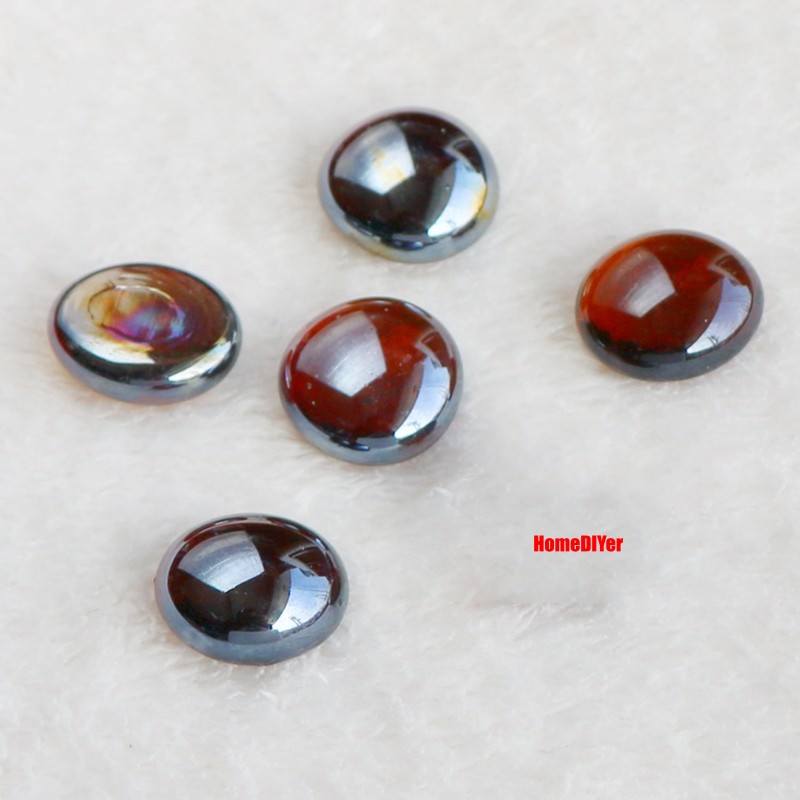 Colourful Flat Glass Marbles Beads Balls Vase Fillers Fish Tanks DIY Decoration