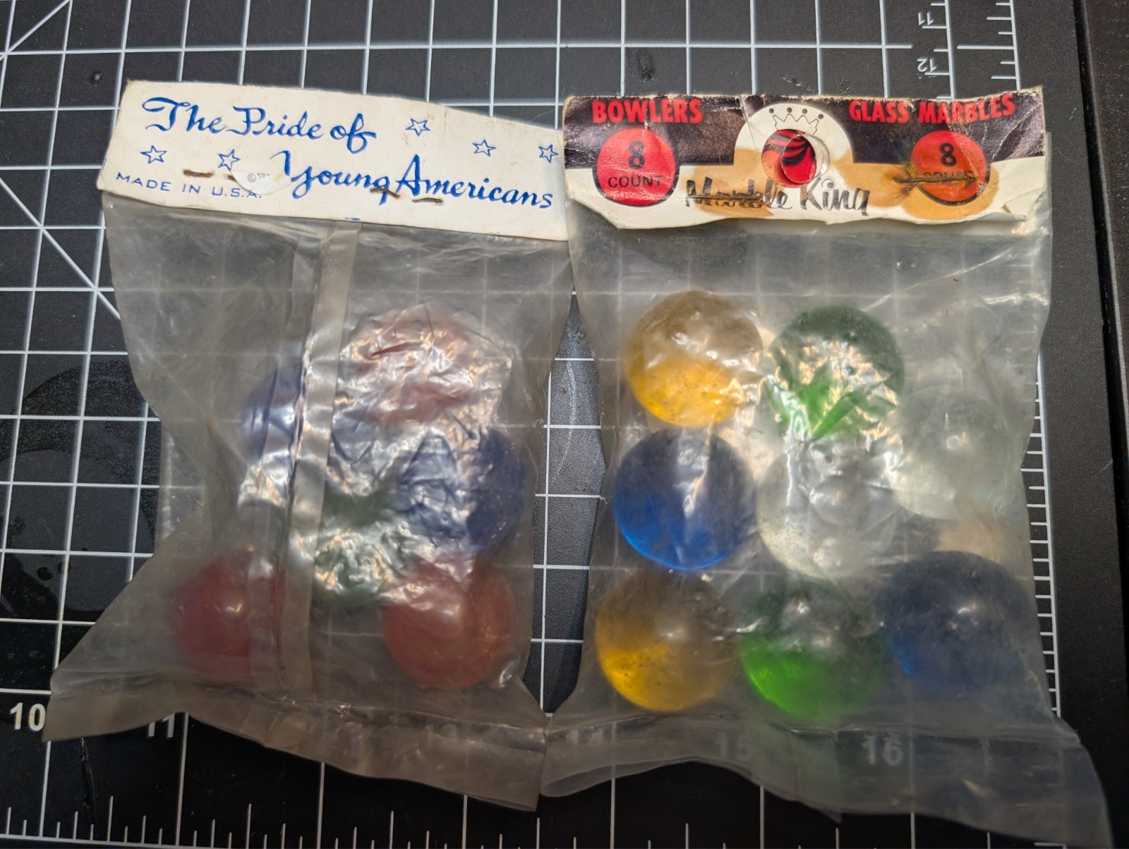 Vintage Marble King/Vitro Agate American Made Glass Marbles Original Package