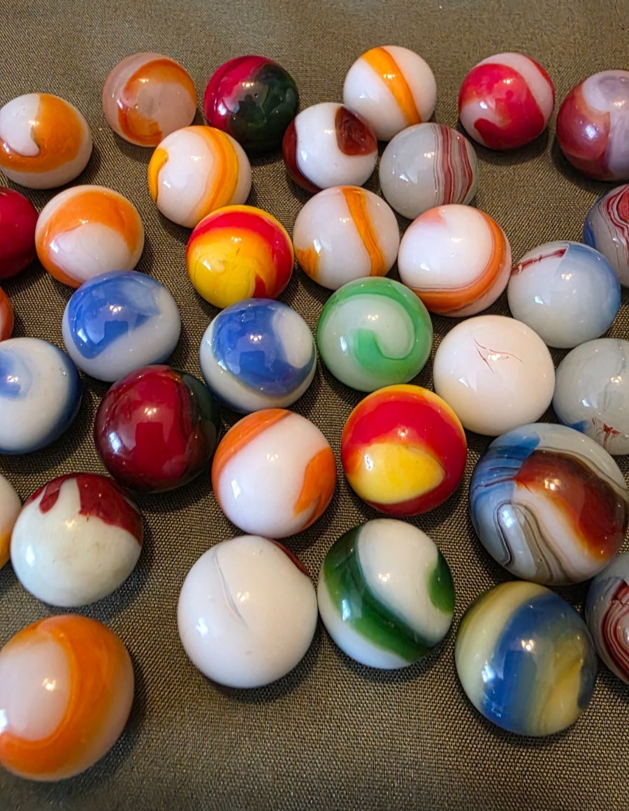 Vintage Lot Akro Corkscrew Marbles M/NM Corks Ox Patch and More Lot 1 +Free Ship