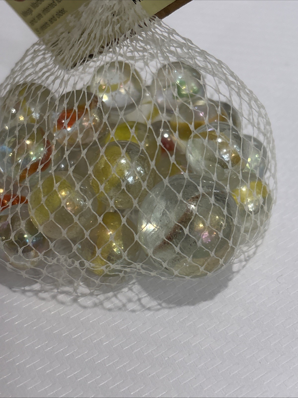“FLAMES” VACOR MEGA MARBLES Vintage 1990s Net Bag 24 16mm/1 25mm Shooter