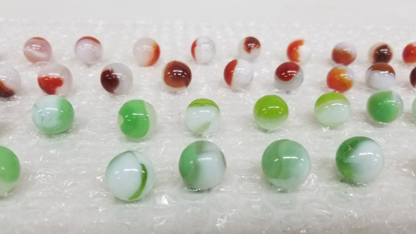 69 Vintage Vitro Conqueror 5/8″ Marbles Multiple Colors Beautiful Mint