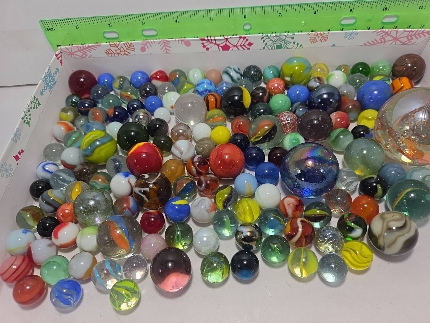Variety Marble Lot Pee-wee ToeBreaker Shooter Player Vitro Akro Peltier Jabo Mix