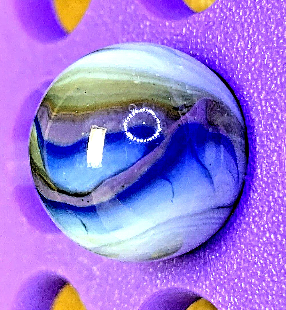 DAS/JABO/WV WOW BLEEDING BLUE FLAMES ! NUTZ AVENTURINE SHOOTER .73″ 9B/55