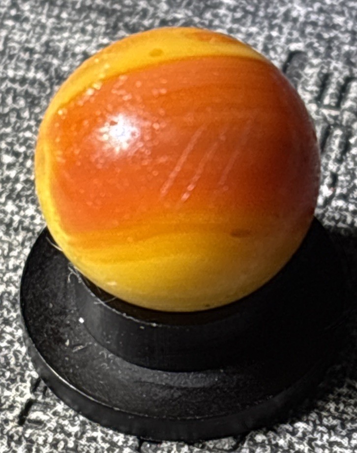 Vacor de Mexico Pee Wee Sunrise Marble .51”tiny chip See Pics