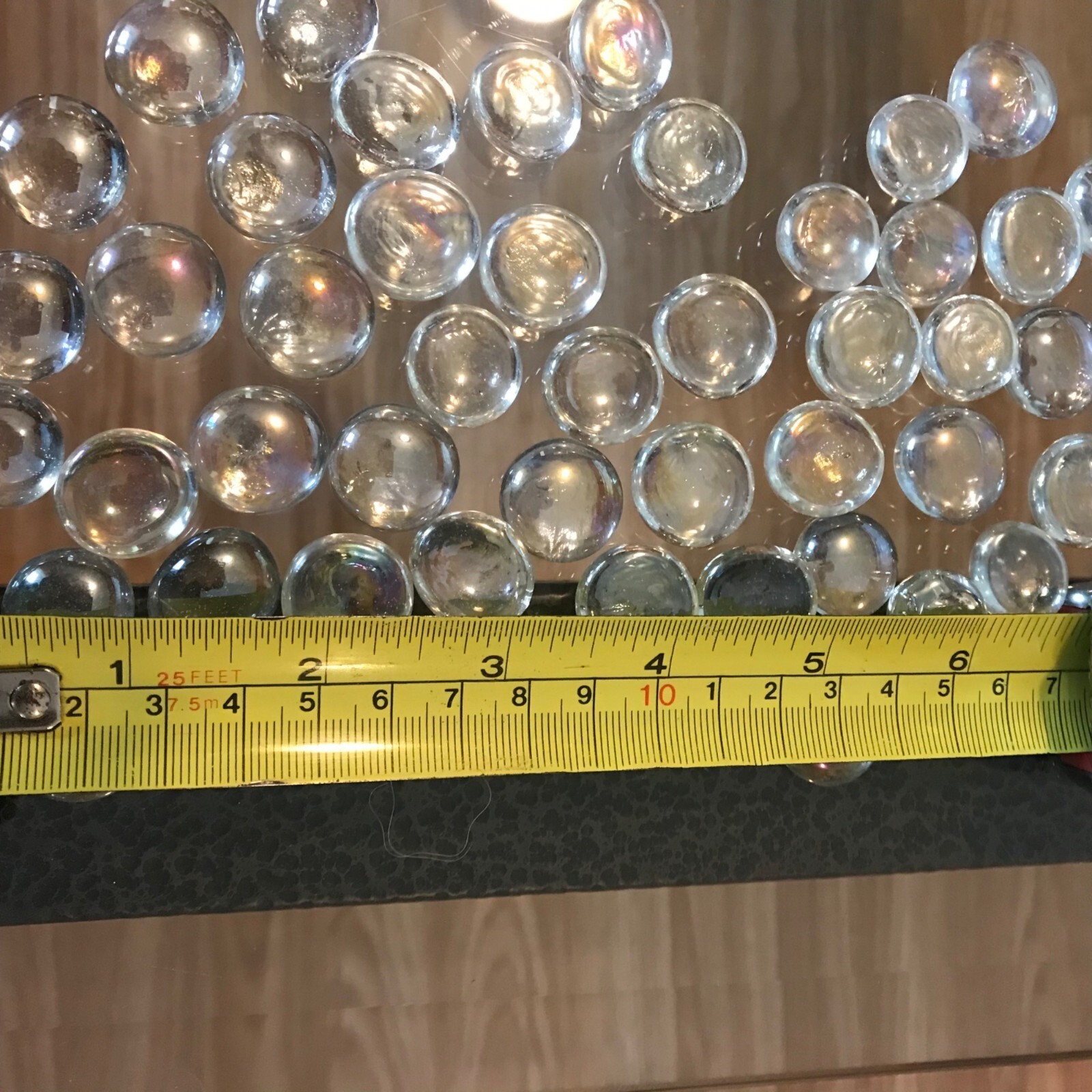 Clear Glass Dome Flat Cabochon Marbles .75″ Diameter Set Of 50