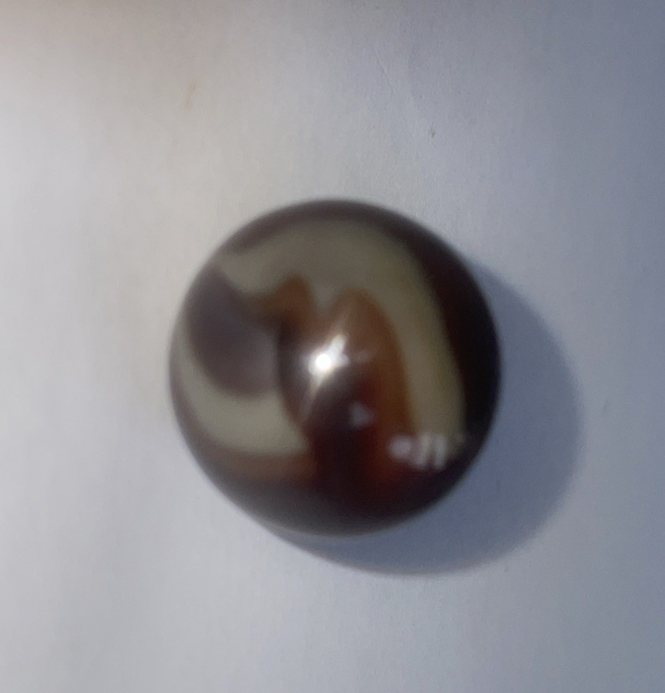 Vintage Christensen Agate Swirl Shooter Marble