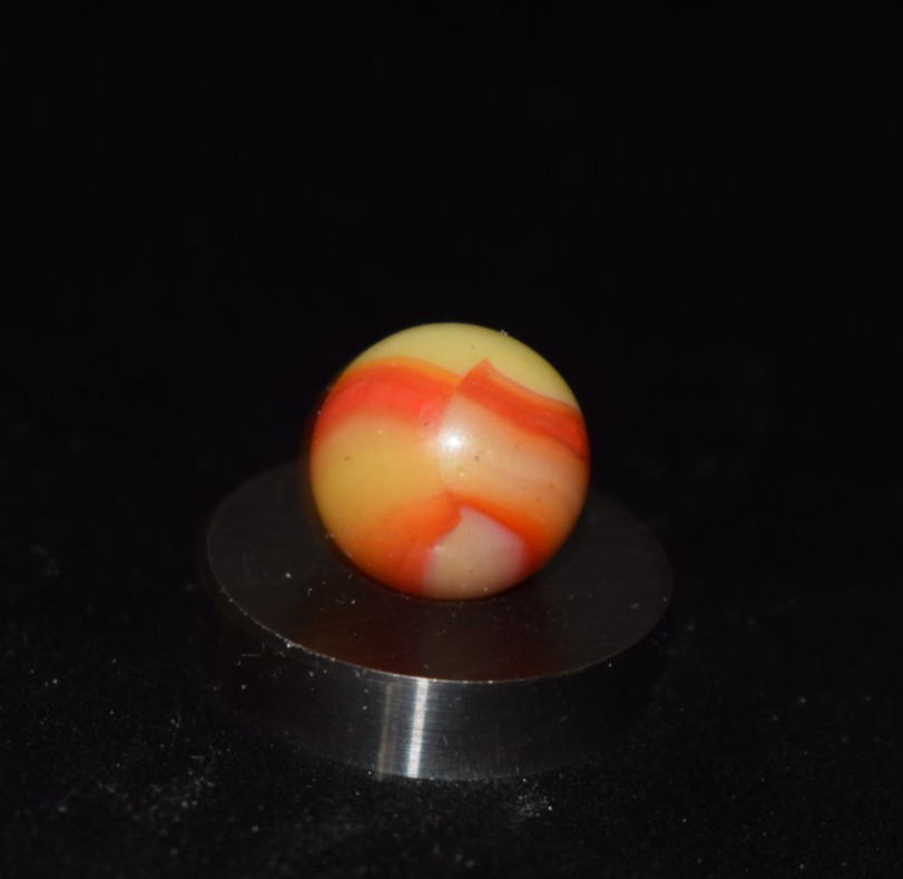 👩‍🦰➖⏩Vintage KOKOMO Lipstick💄Custard base glass 👽UV Reactive Marble .593″