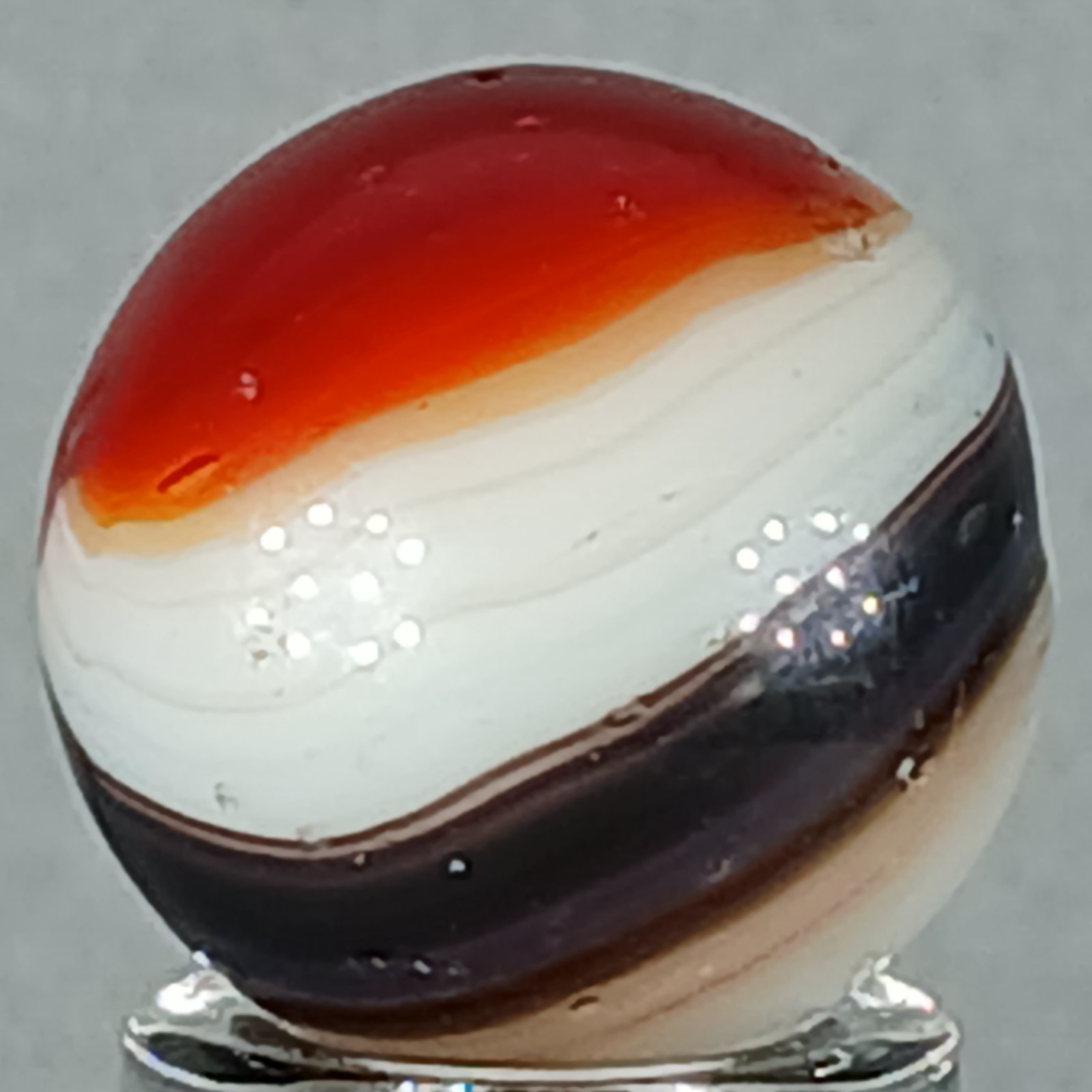 Vintage Vitro Tri-Lite Marble .62 Inches Near-Mint Condition Combined Shipping