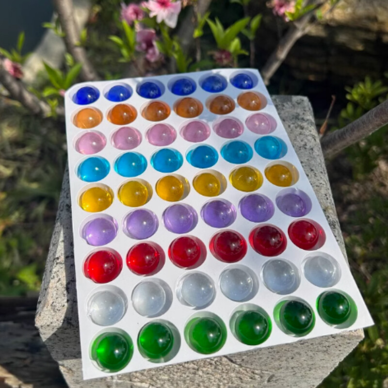 Glass Marbles Transparent Balls In Baked Colours Handmade Materials Pinball 15mm