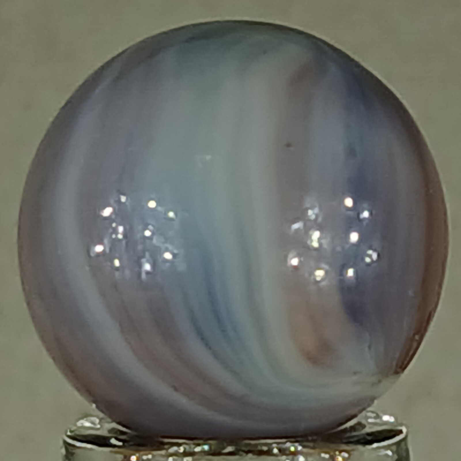 Vintage Imported Patch And Ribbon Marble .62 Inches Near-Mint Condition