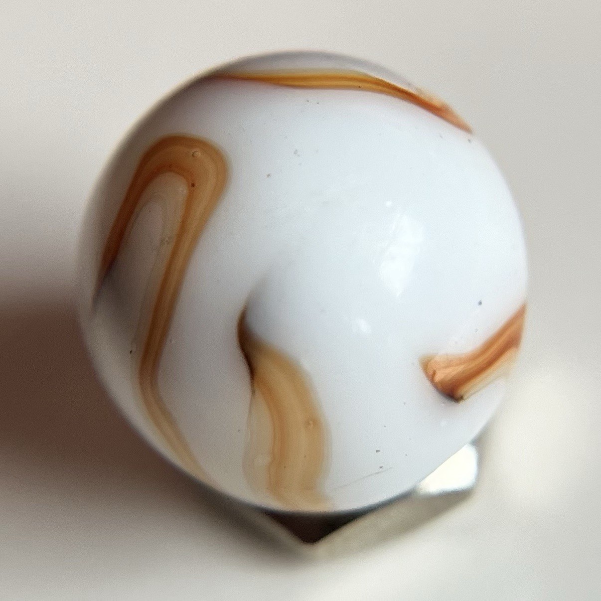 🧡 Vintage Marbles – HTF West Virginia Swirl Marble Ravenswood Alley Heaton