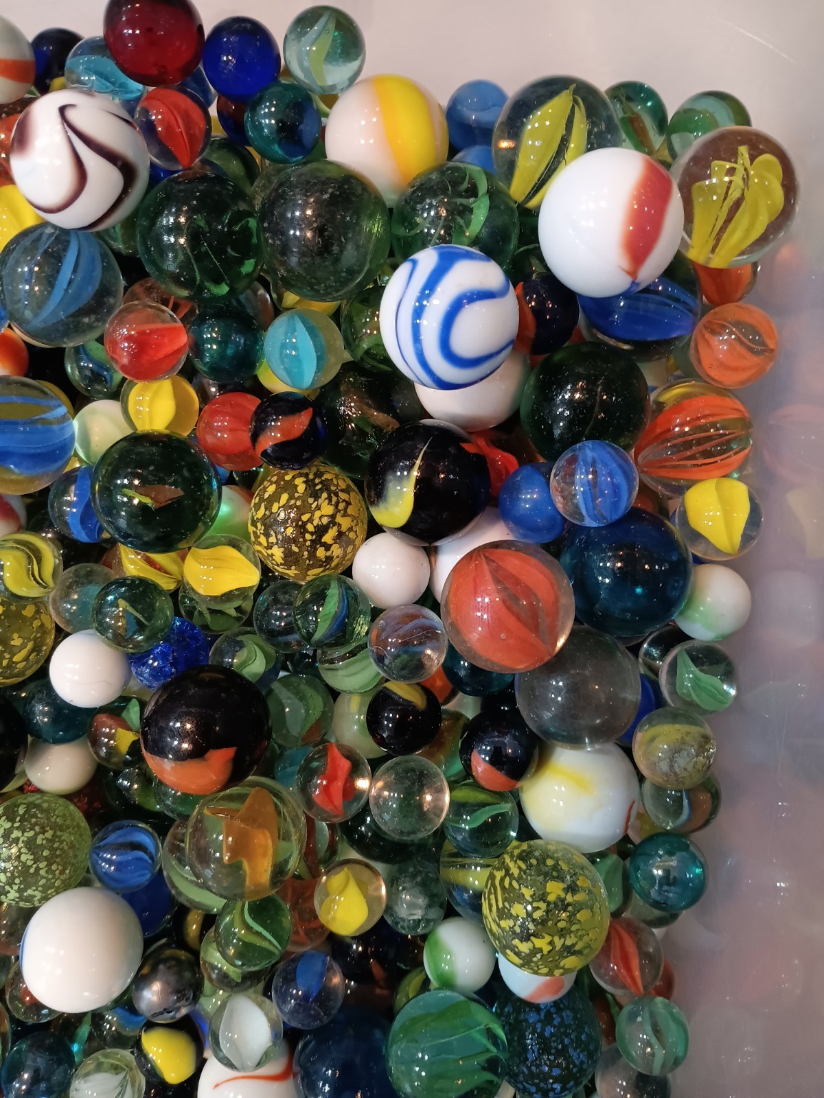 Vintage Filler Marbles- 2+ lbs per lot- Many Colors
