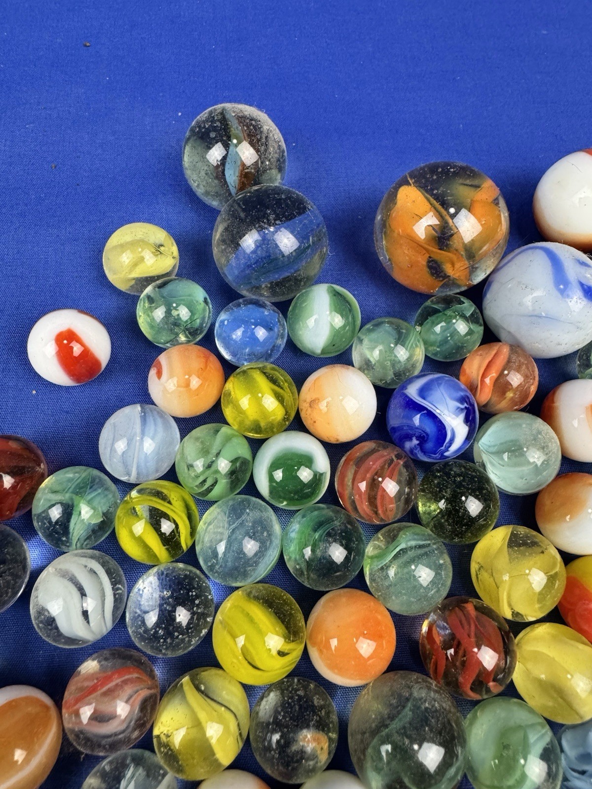 163 Vintage Marbles & 8 Poppers ~ Authentic Massachusetts Estate Find