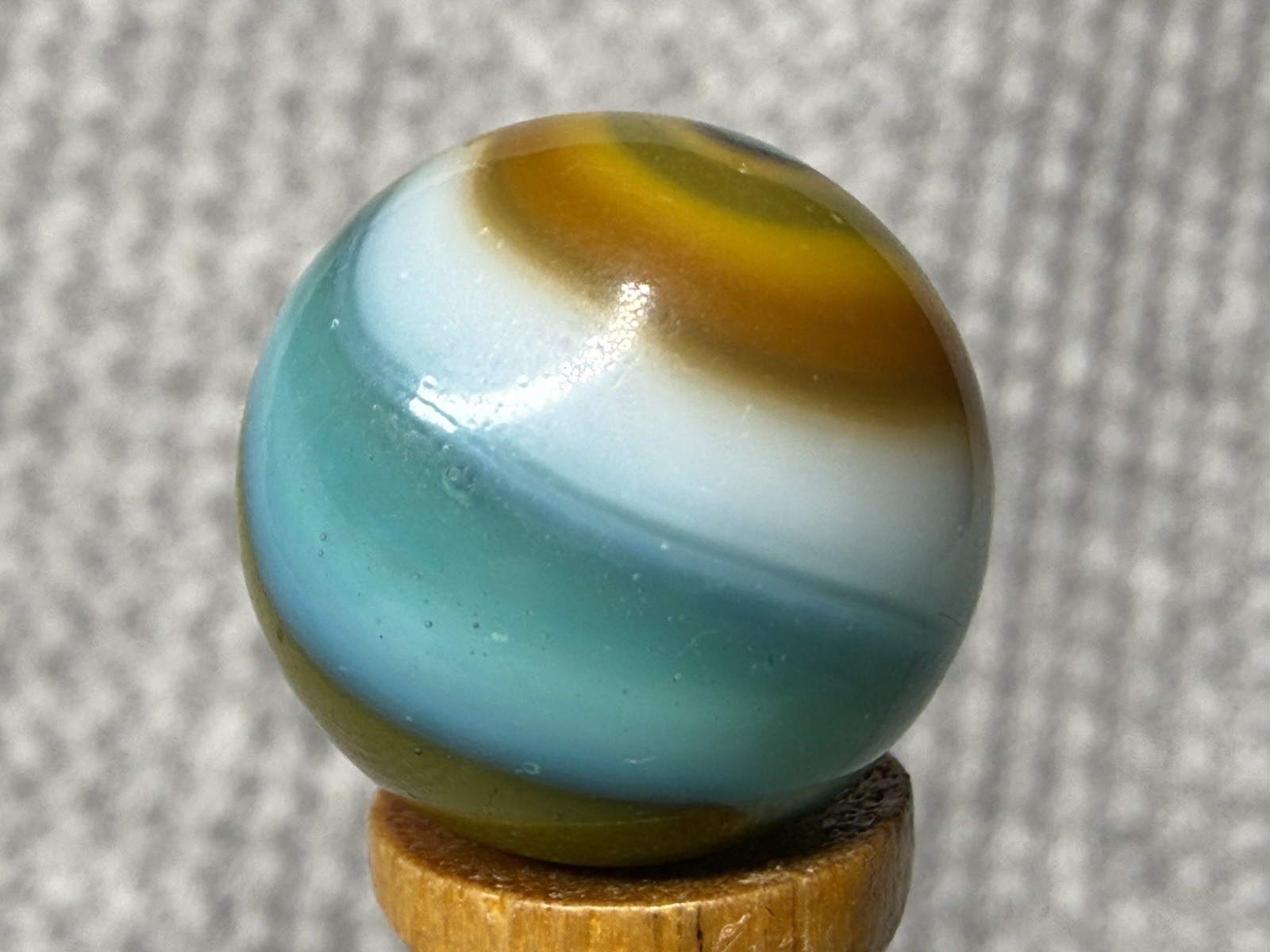 Lot Of 3 Peltier Marbles MC Multi Colored Rainbo .61” To .65” NM(+)
