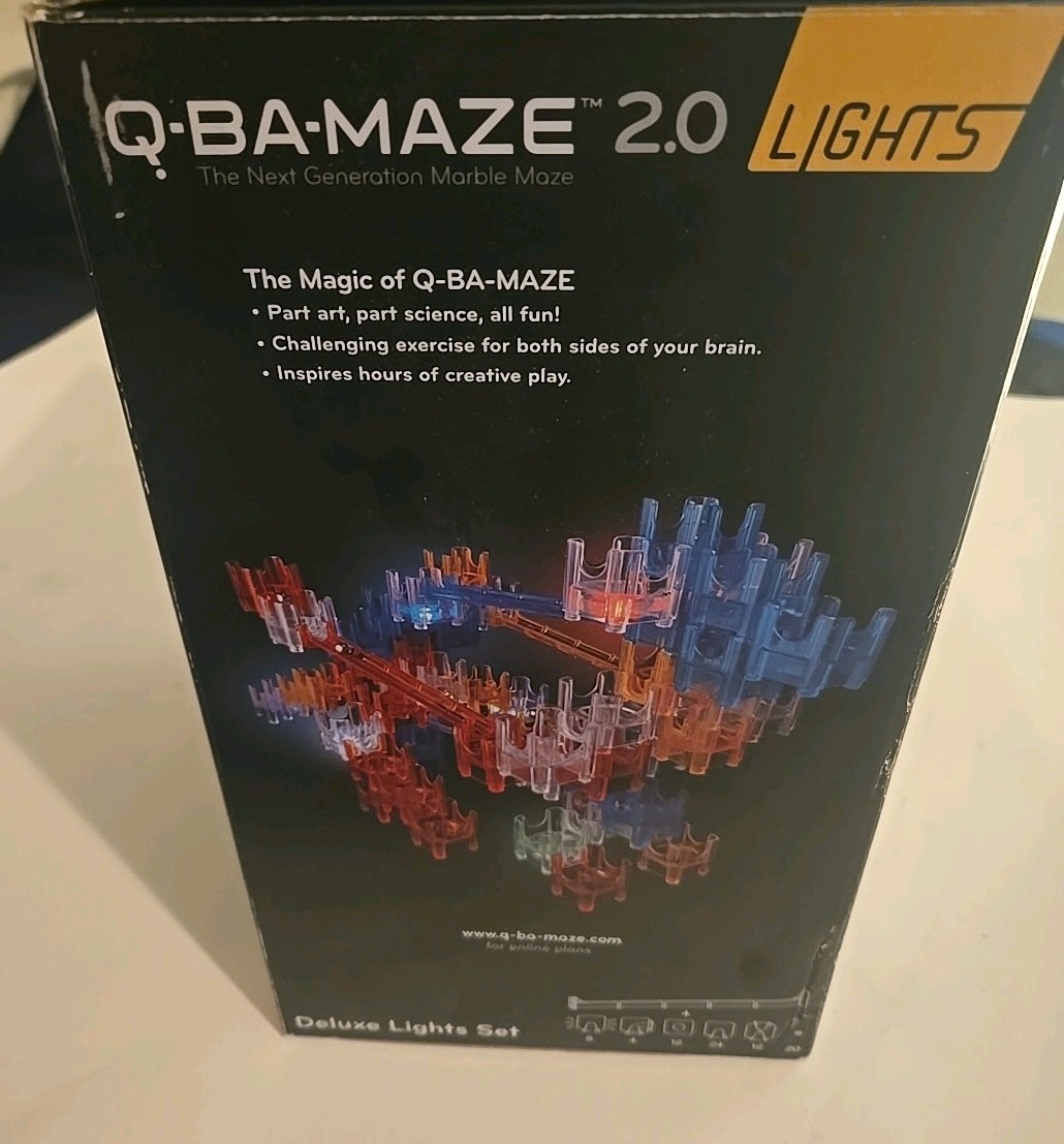 New – MindWare Q-BA-MAZE 2.0 Deluxe Lights Set – Ages 6+ | 1+ players