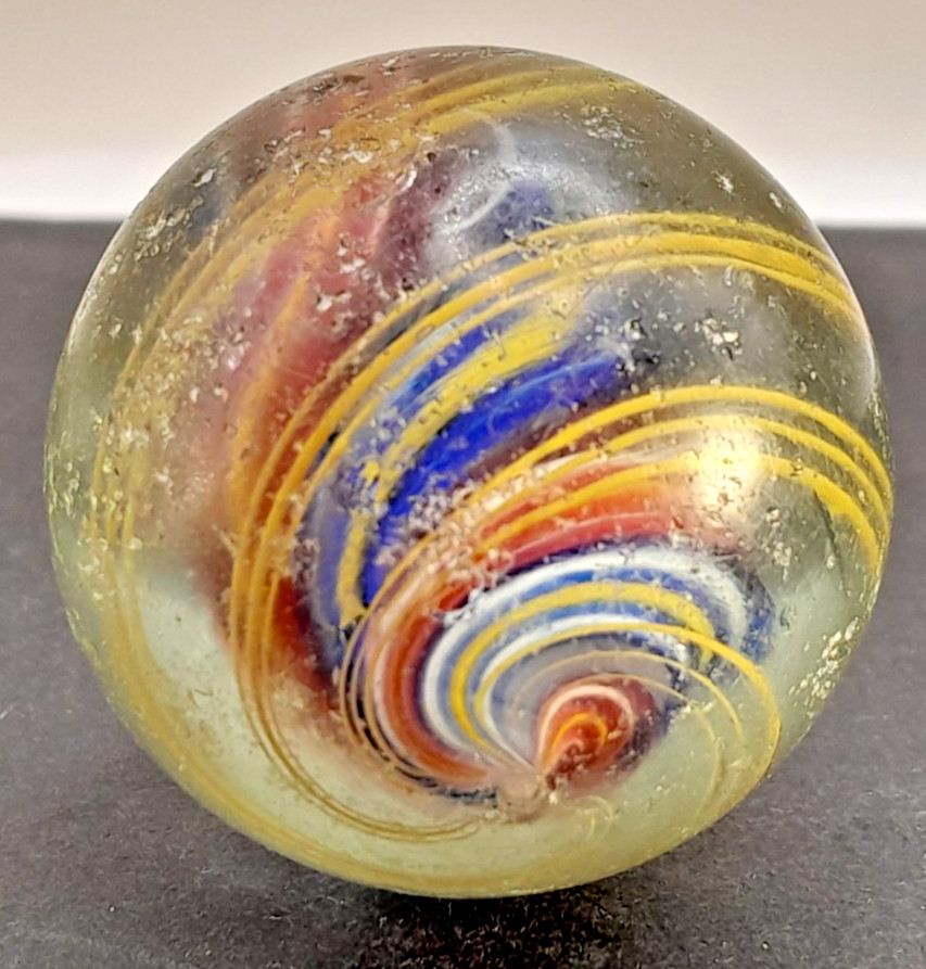 Vintage Antique German Handmade Swirl Marble – Handmade Glass Marbel 1.87″