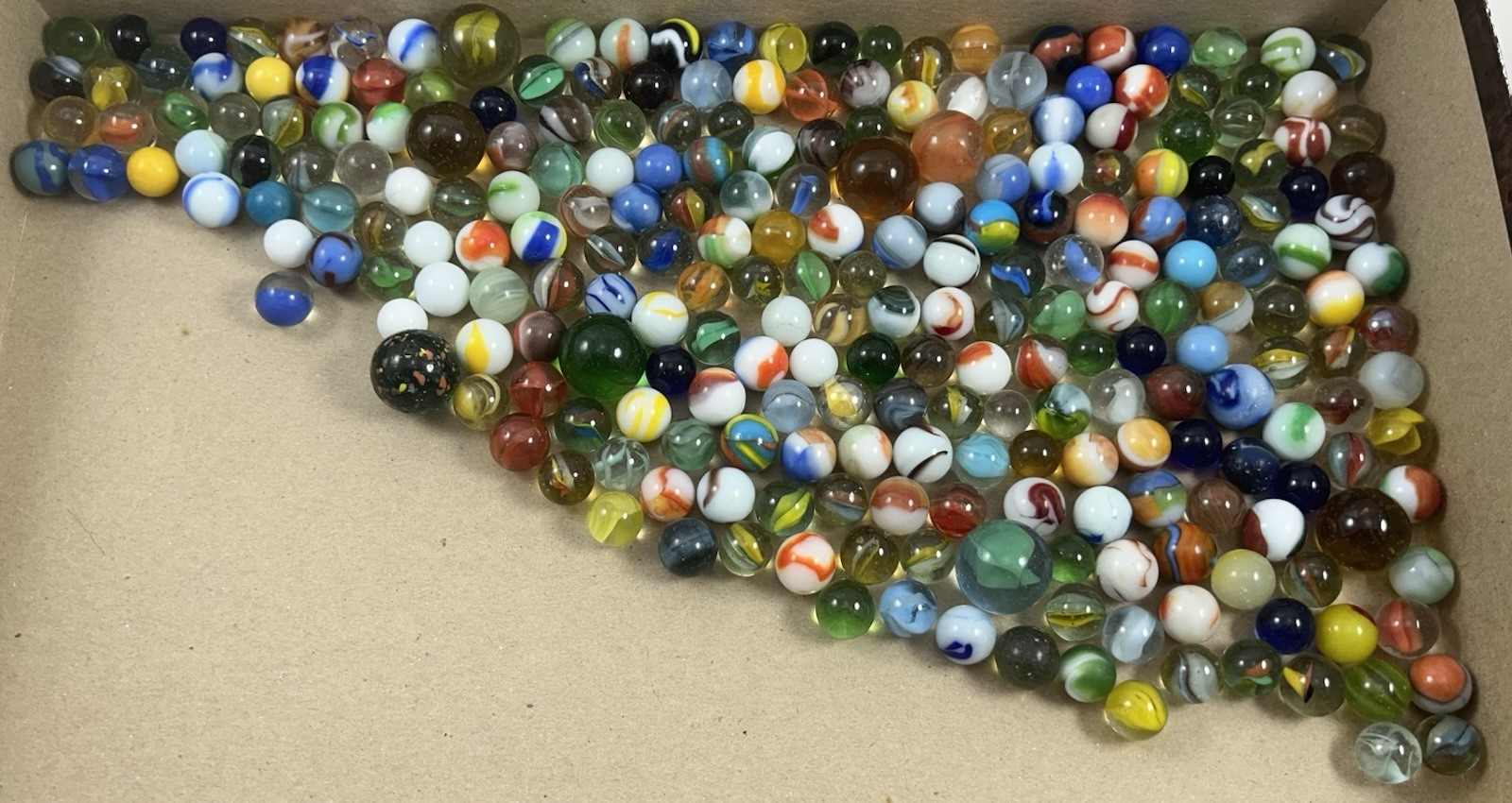 Vintage Marbles Various Colors Sizes & Swirls – Over 140