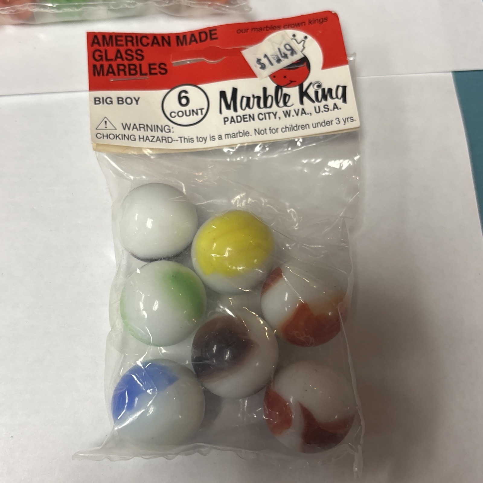 MARBLE KING- Vintage AMERICAN MADE *LOT OF 3*