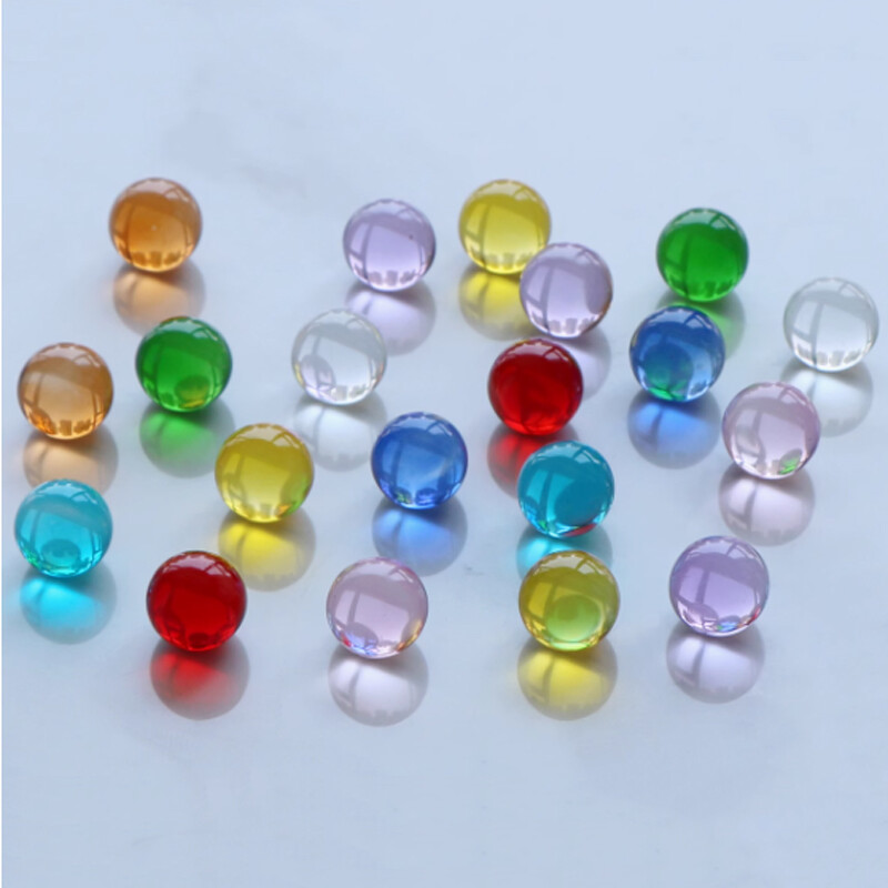 Glass Marbles Transparent Balls In Baked Colours Handmade Materials Pinball 15mm