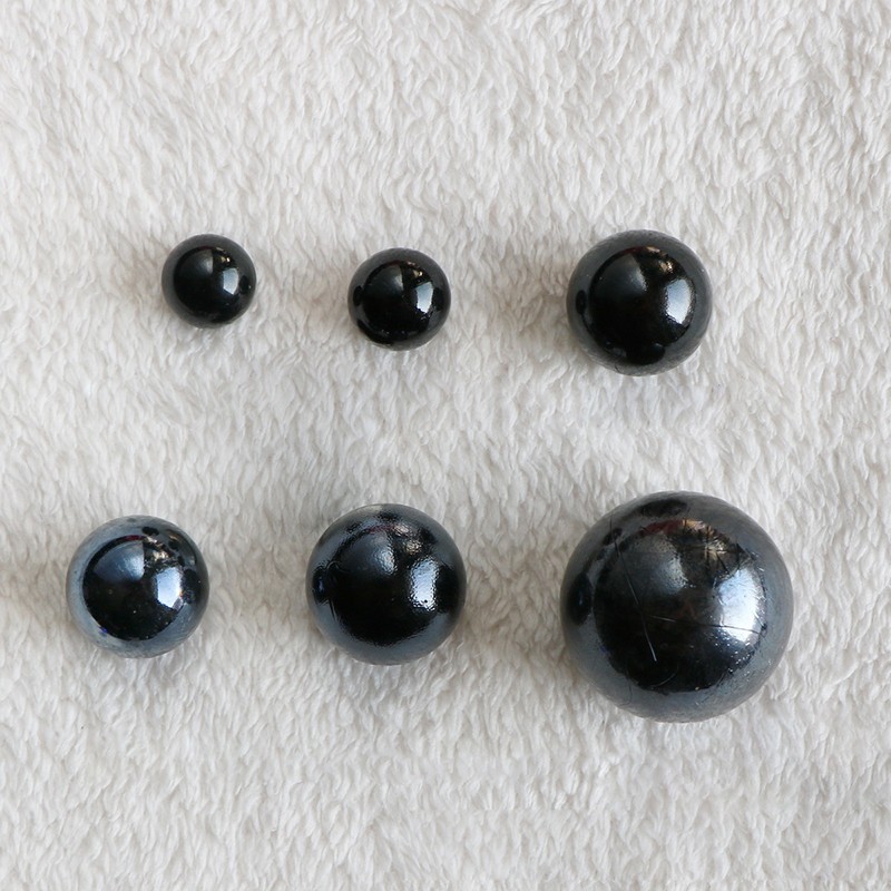 Black Glass Beads Glass Ball Marble Solid Round Sphere Decoration 16mm 22mm 24mm