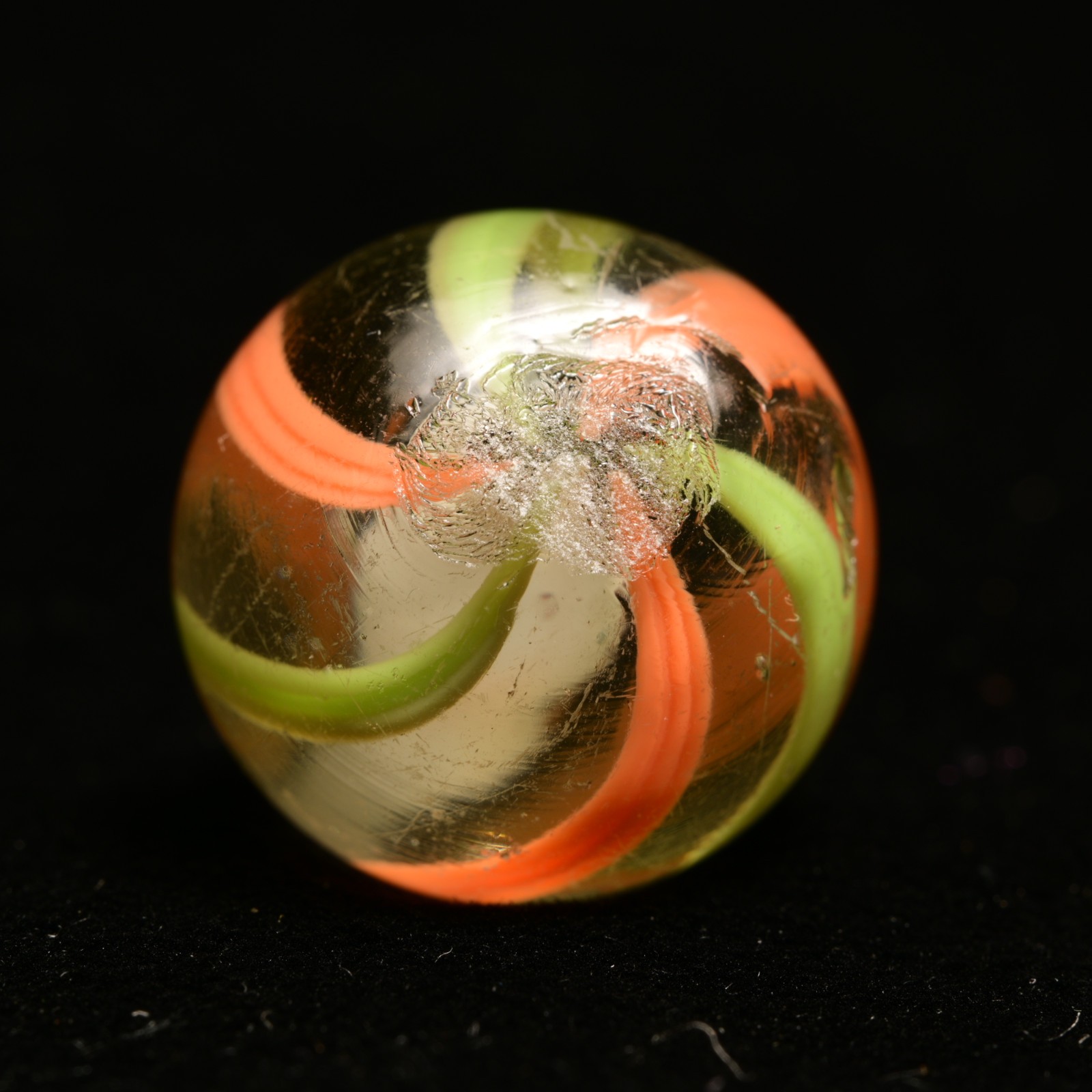 Solid Core German Handmade Antique Marble English Style Contrast 17.6mm 11/16”